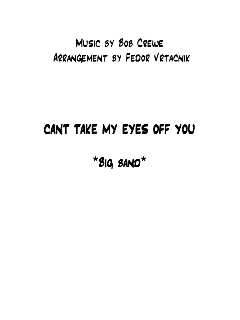 Big Band Chart Pdf