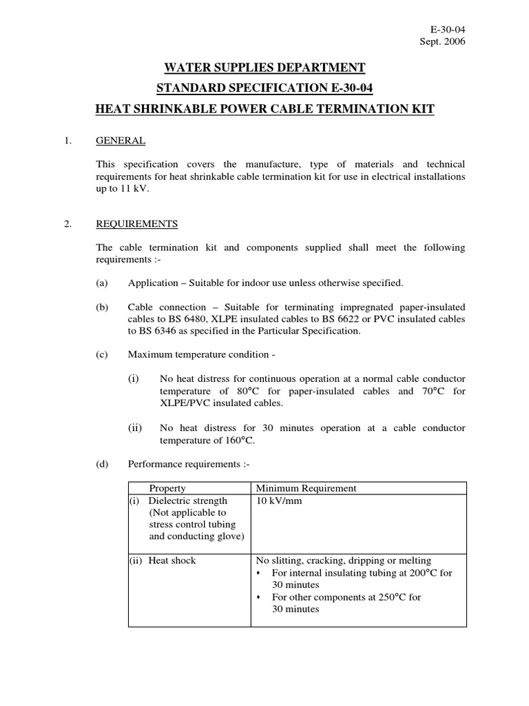 E3004 Cable Termination Kit PDF