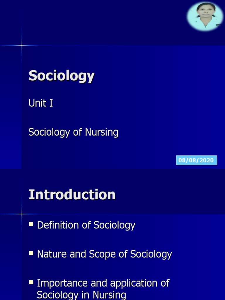 Importance of Sociology in Nursing | PDF