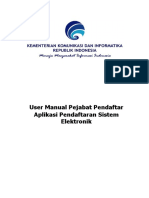 User Manual Pejabat Pendaftar Aplikasi PSE Terbaru