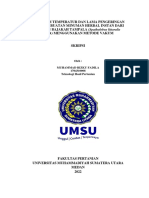 Pengaruh Temperatur Dan Lama Pengeringan Pada Pembuatan Tanaman Bajaka Dengan Mengfunakan Metode Vakum PDF