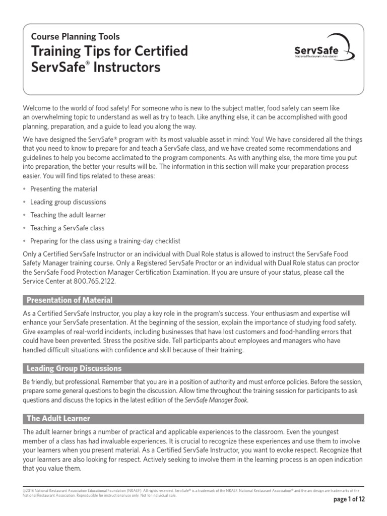 SS 7e TrainingTips 2018 | PDF