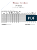 Attendence Sheet Clinical Child Placement