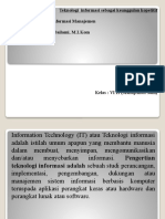 Teknologi Informasi Sebagai Keunggulan Kopetitif