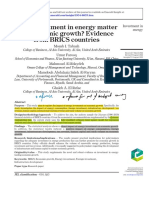 4 Does Investment in Energy Matter For Economic Growth