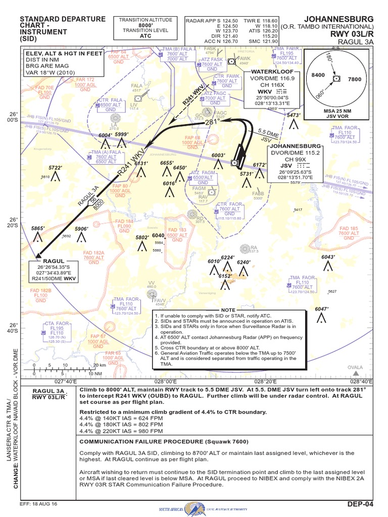 Faor - Ragul 3a Rwy 03 - Dep-04 | PDF | Aerospace Engineering ...