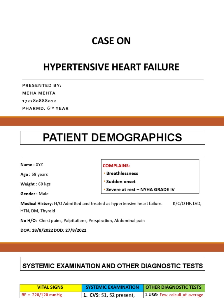 Hypertensive heart failure pdf