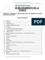 Modulo de Mejoramiento de La Planta: Especificaciones Técnicas