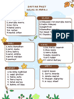 Daftar Piket Kelas Xi Mipa-Xii Iis-2022