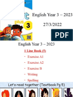 English Year 3 - TB PG 3