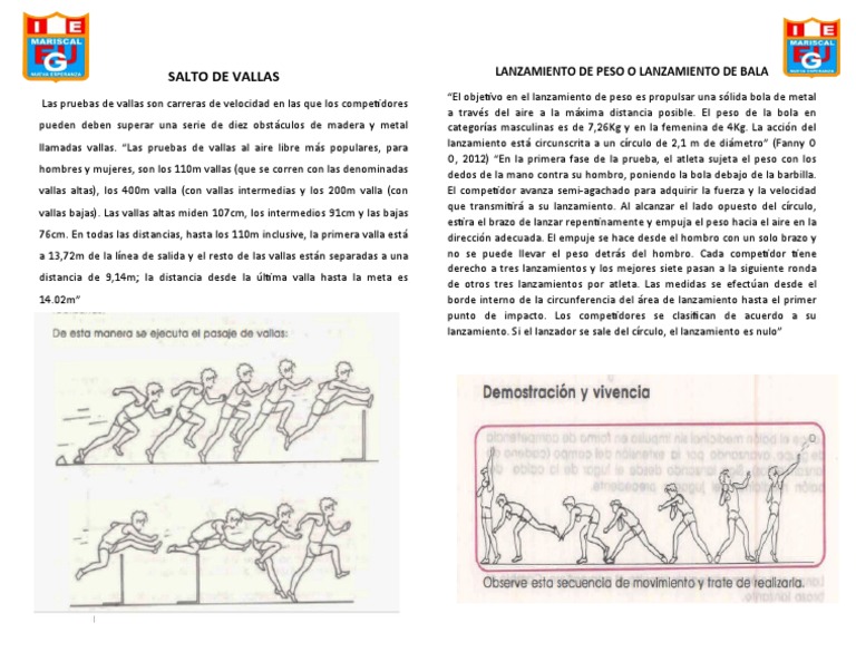 SALTO DE VALLAS | PDF | Deporte del atletismo | Deportes atléticos