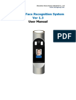 User Manual of Facial Recognition System