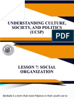 Vii. Social Organization