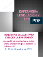 Enfermería Legislación y Ética