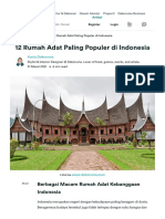 12 Rumah Adat Paling Populer Di Indonesia