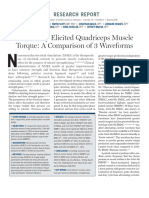 Electrically Elicited Quadriceps Muscle Torque - A Comparison of 3 Waveforms