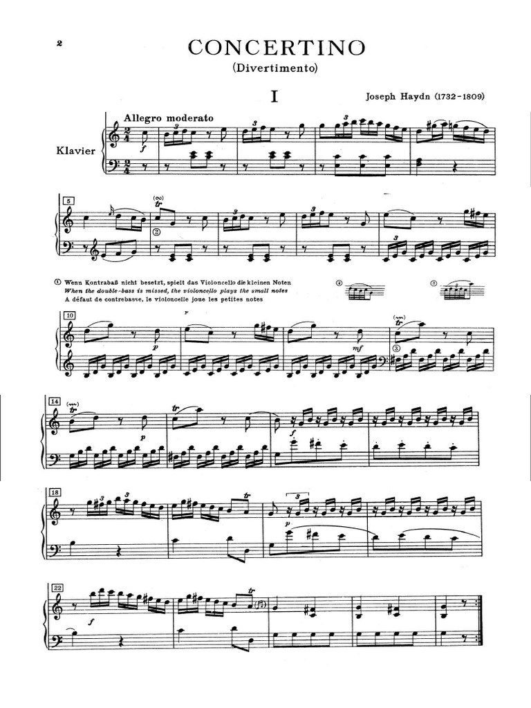 Haydn Divertimento | PDF