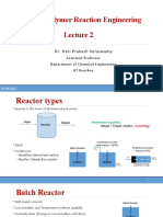 PEN202 - Lecture 2 - Types of Reactors