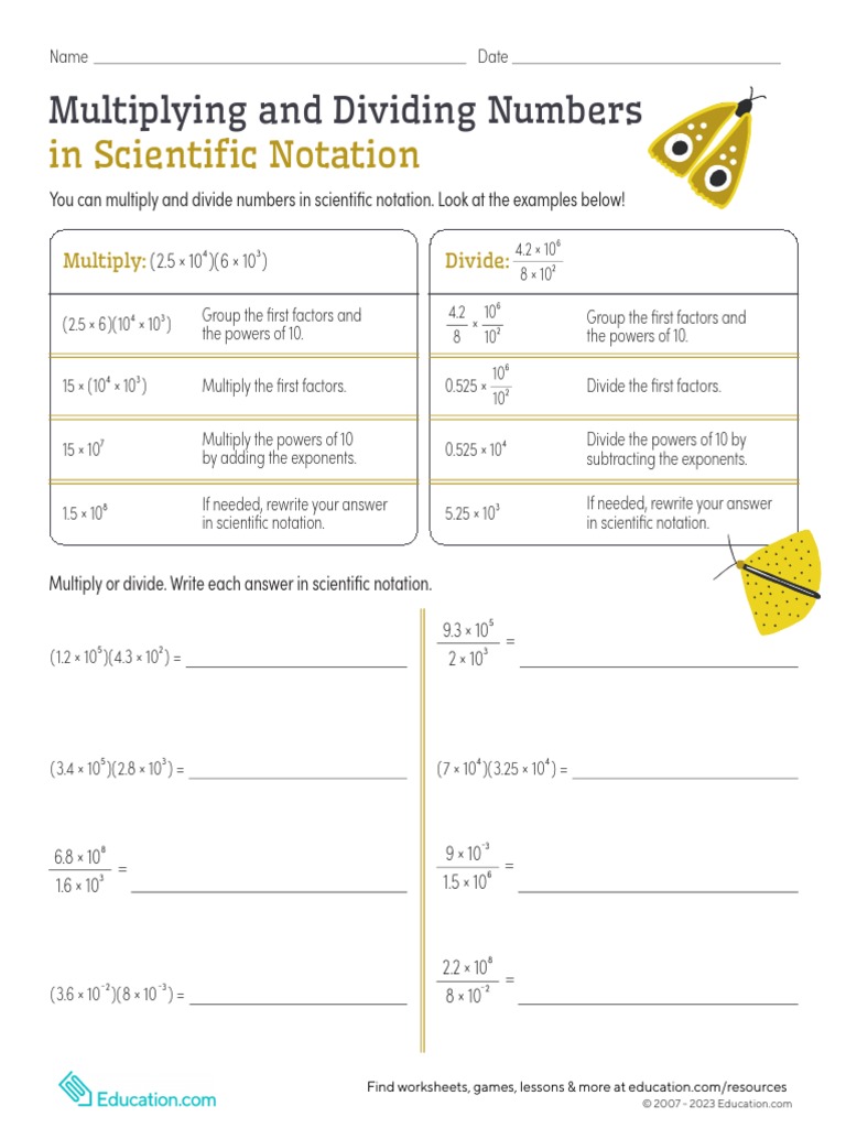 Scientific Notation 3 | PDF