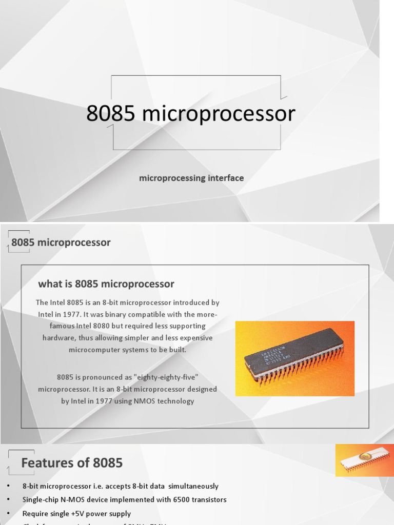 8085 Microprocessor | PDF