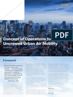 Summary ConOps For Uncrewed Urban Air Mobility