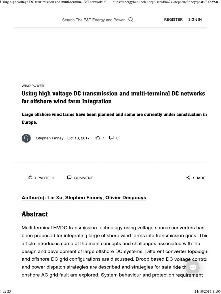 UHMM Using High Voltage DC Transmission and MultiTerminal DC