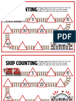 Train Skip Counting by 5s Math Worksheet