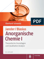 JanderBlasius, Anorganische Chemie I Theoretische Grundlagen Und Qualitative Analyse by Eberhard Schweda