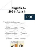 Português A2 - Aula 4