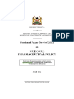 Sessional Paper No. 4 of 2012national Pharmaceutical Policy (NPP)