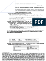 Date Sheet For Dec 2022 Exam