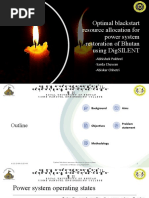 Optimal Blackstart Resource Allocation For Power System Restoration of Bhutan Using DigSILENT