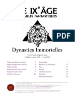 Neuvième Âge Dynasties Immortelles 2023