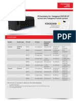 Pr-Backplane Selection Guide en Yokogawa