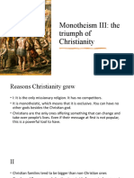 Monotheism III Christianity Wins