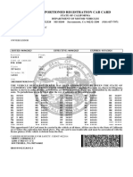 Apportioned Registration Cab Card