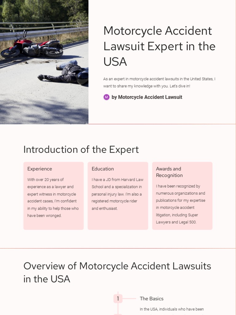 Motorcycle Accident Lawsuit Expert | PDF