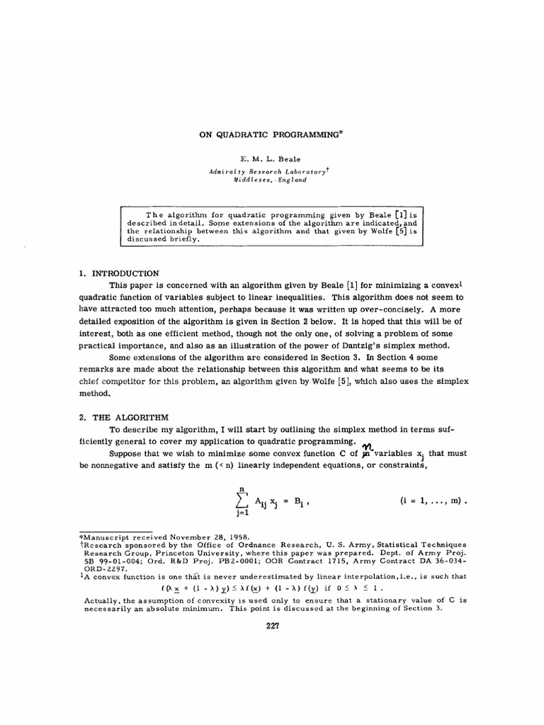 Wolfe's Method | PDF