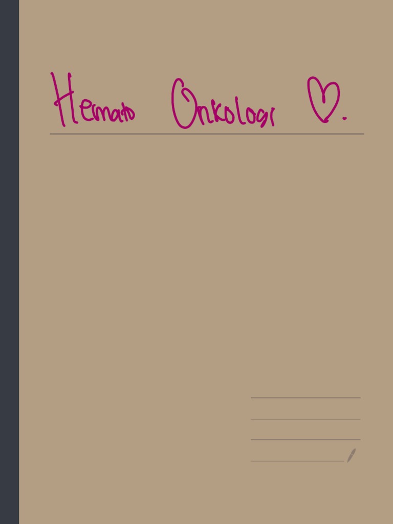 Hemato Onkologi Pdf Immunology Diseases And Disorders