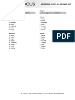 Focus2 2E Grammar Quiz Unit1 5 GroupA B ANSWERS