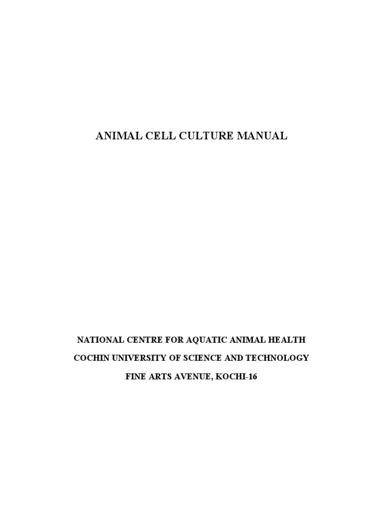 Animal Cell Culture Technology PDF Cell Culture Sterilization