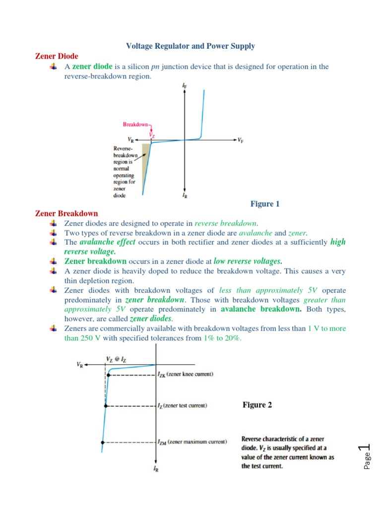 Zener Diode Voltage Regulation Guide | PDF | Rectifier | Capacitor