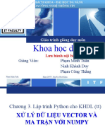 Chương 3 - Xử lý dữ liệu vector và ma trận với Numpy