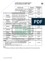 Class VI - Book & Stationery List