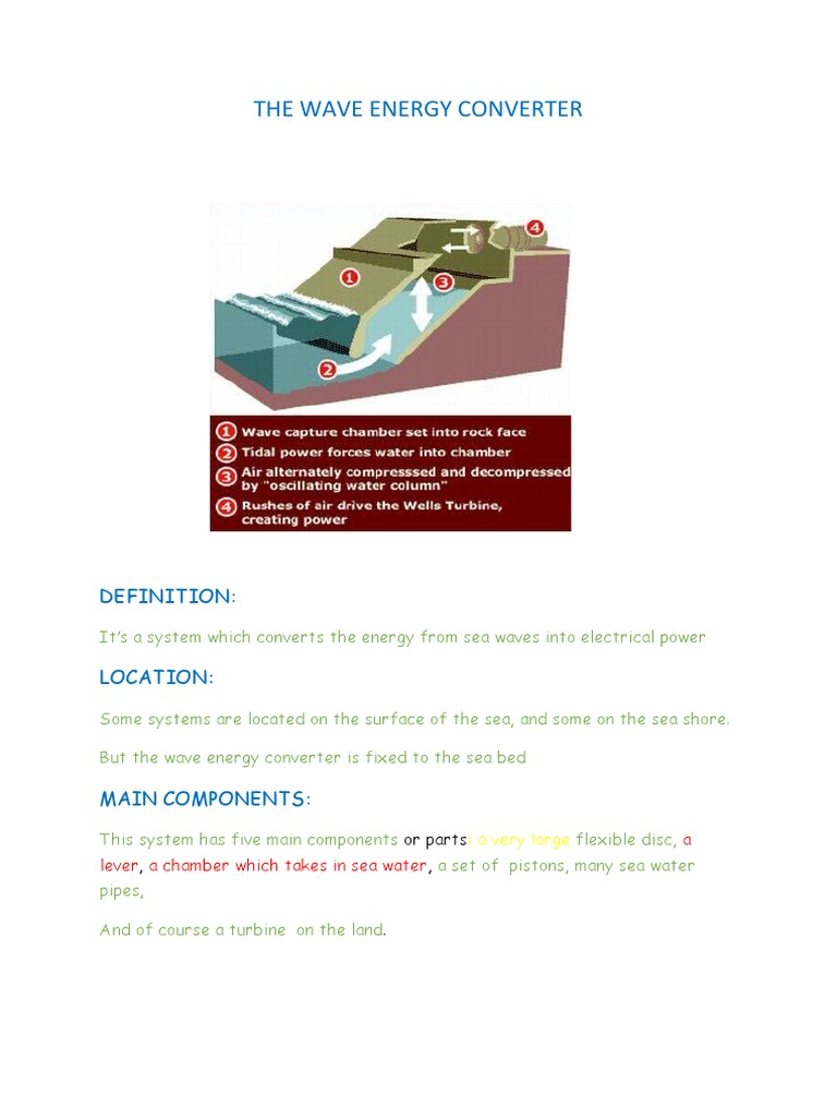 Wave Energy Converter Overview | PDF