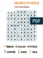 Word Search Activity_food