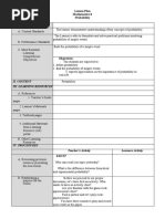 Lesson Plan Math Probability