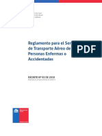 8 - Reglamento para El Servicio de Transporte Aéreo de Personas Enfermas o Accidentadas