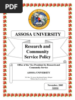 Research and Community Service Policy