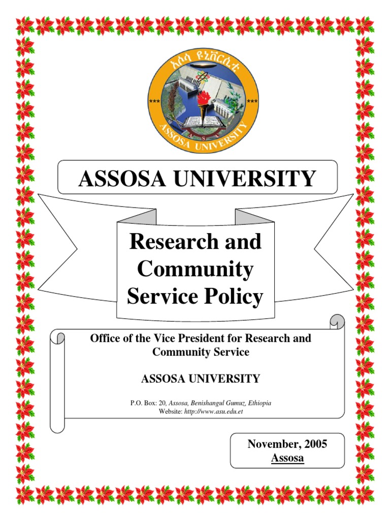Research and Community Service Policy | PDF | Institutional Review ...